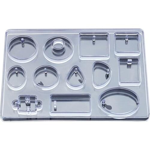 12 Designs Cabochon Silicone Resin Mold Necklace Pendant Jewelry Making Mould DIY Hand Craft Resin Molds For Jewelry