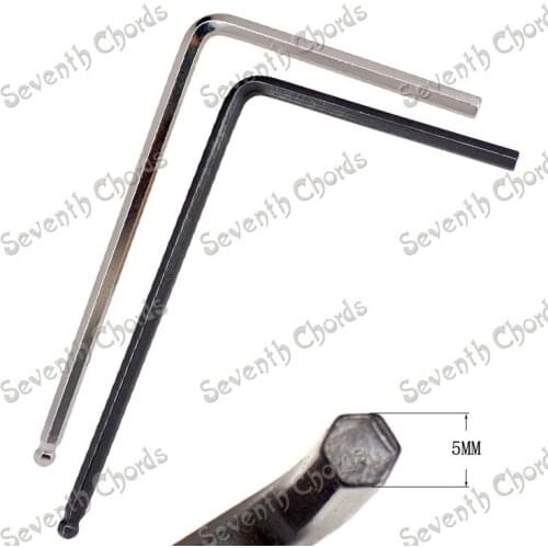 2 Pcs 5mm Ball End Guitar Neck Truss Rod Wrench Adjustment Long Wrench for Acoustic Guitar Guitar Tool