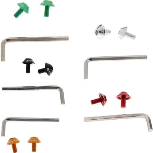 2pcs Aluminum Alloy Water Bottle Cage Bolts Bike Hex Socket Screws Accessories Lightweight Easy to Carry