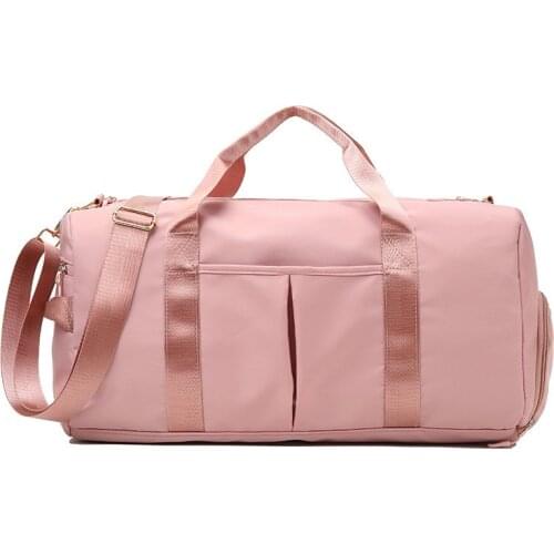 2021 Fitness bag wet and dry separation female nylon waterproof luggage bag large capacity swimming bag male travel bag Yoga Bag