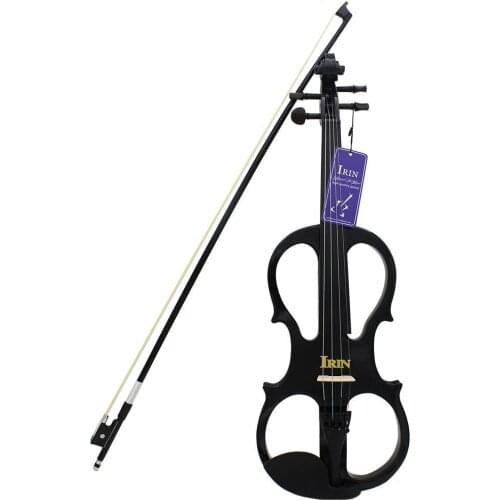 4/4 Electric Acoustic Violin Fiddle with Violin Case Cover Bow for Musical Stringed Instrument Lovers Beginners