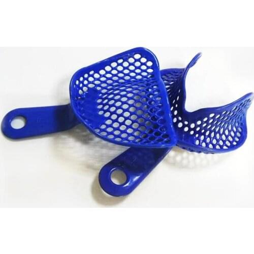 6pcs/3pair Metal Dental Impression Tray Plastic Coated Edentulous Jaws Impressions Mold Teeth Holder Dentist Laboratory Tools