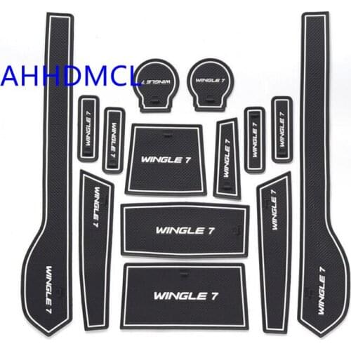 Car Anti-Dirty Pad Door Groove Gate Slot Cup Armrest Storage Pad Mat For Great Wall Wingle 7