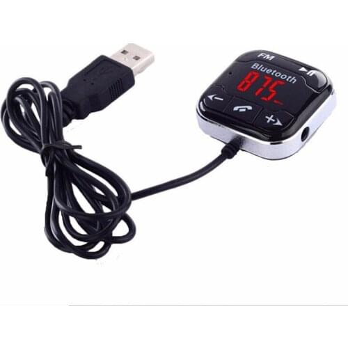 Car Wireless Bluetooth FM Transmitter Kit MP3 Player Remote Handsfree Black
