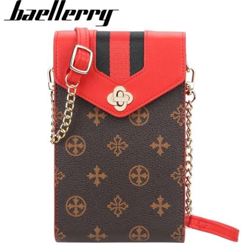 Baellerry Chain Strap Small Shoulder Bag For Women High Quality PU Leather Messenger Crossbody Bags For Phone Female Long Purse