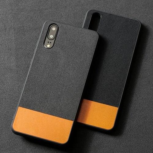 Phone Case For Huawei Mate 9 10 20 Pro P10 P20 P30 lite Suede Stitching Cowhide Back Cover For Honor 8X 9 10 case