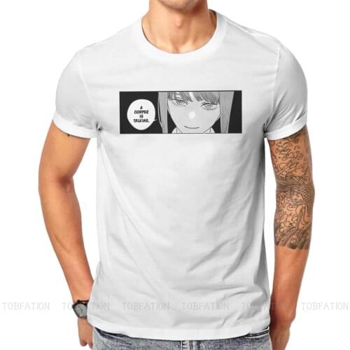 Chainsaw Man Denji Manga A Corpse Is Talking T Shirt Classic Punk Summer Big size Cotton Mens Tees Harajuku O-Neck TShirt