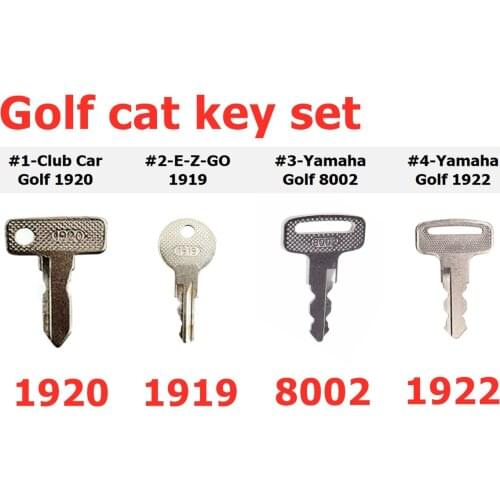 Golf Cart key Set For E-Z-GO For YAMAHA Golf Cart PTV Club Car Ds Gas/Electric