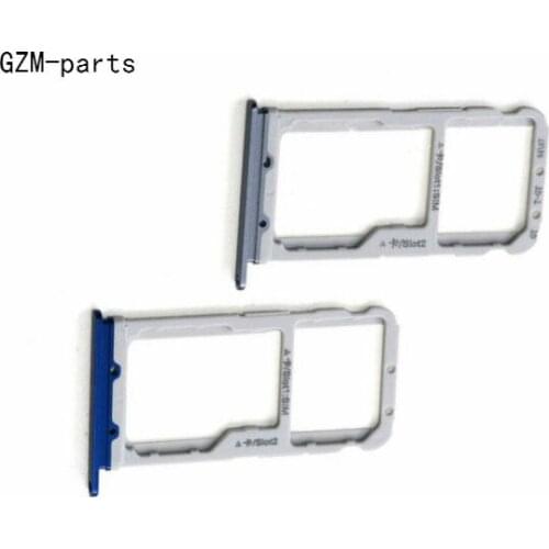 GZM-parts 50pcs/lot for Huawei Honor 9 8 Lite 7 SIM Card Holder Slot Tray with SD Card Tray Slot Holder Adapter Repair Parts