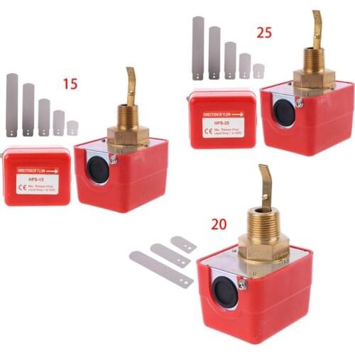 HFS-20/15/25 R3/4 Liquid Water Oil Sensor Control Automatic Paddle Flow Switch 15A 250V IP54