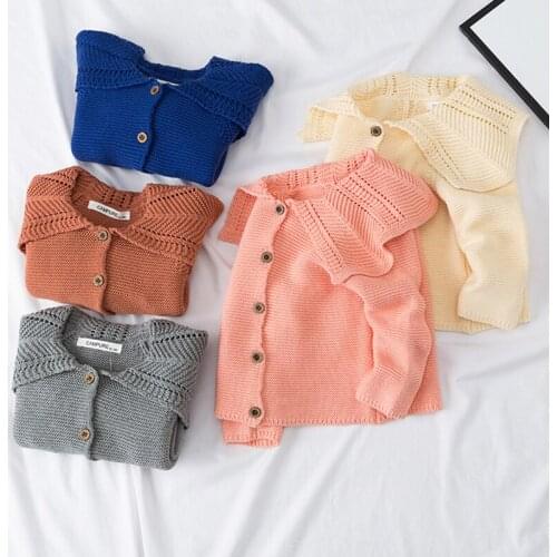 Baby Girls Cardigan Spring Autumn Cotton Sweater Coat Children Clothing Baby Girls Knitted Cardigan Sweater Kids Clothes