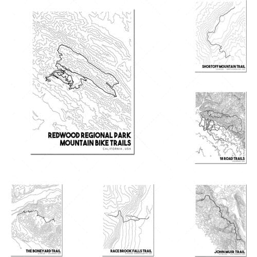World city map Printable topographic map of route, printable mountain bike map, trail map, printable topographic map Art canvas