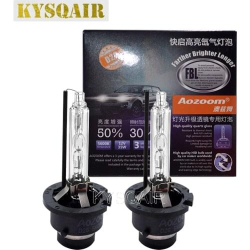 KYSQAIR Original Aozoom FBL 35W D2S 5600K Cool White HID Xenon Bulbs 35W D4S 3800LM Fast Bright Car Xenon Headlight 66240 66440