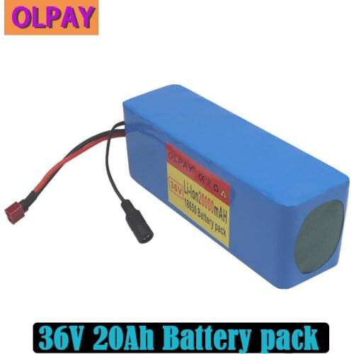 10S3P 36V 20Ah 500W high power capacity 42V 18650 lithium battery pack 20000mAh electric bicycle bicycle scooter BMS