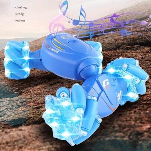 NEW 2.4GHz 4WD RC Car Gesture Induction Music Light Stunt Twist Remote Control Car 360 Degree Play 30Min Vehicle RC Toy For Kid