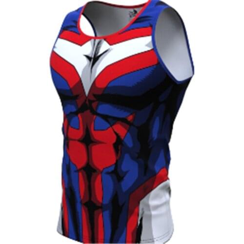 Summer New Gym Sleeveless Shirt Men Bodybuilding Tank Tops Fitness Workout 3d Cartoons Print Undershirt Male Casual Summer Vest