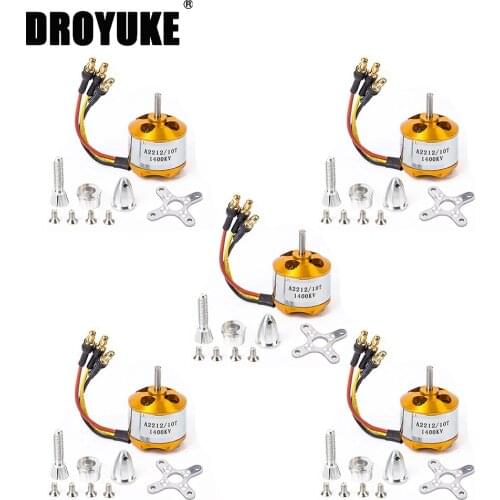 Hot sale 5PCS/lot XXD A2212 2212 930KV 1000KV 1400KV 2200KV 2450KV 2700KV Brushless Motor for RC Airplane Fixed-Wing Drones