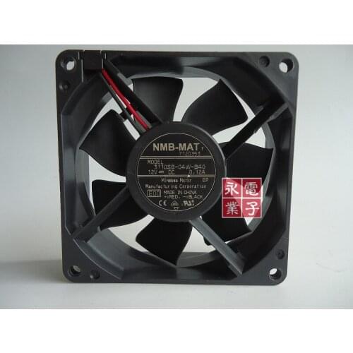 NMB-MAT 3110SB-04W-B40 DC 12V 0.12A 80x80x25mm 2-wire Server Cooling Fan