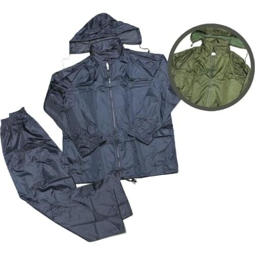 Full kit waterproof kway trousers rain hood motorcycle sport