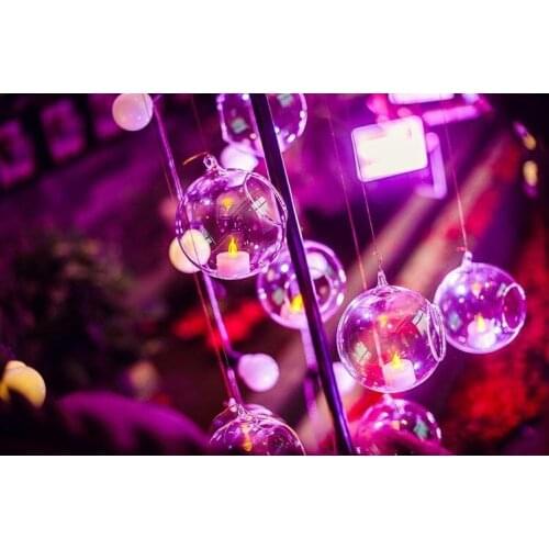Transparent Wedding Bubble Hanging Decoration candle holder Acrylic Crystal Wedding supply