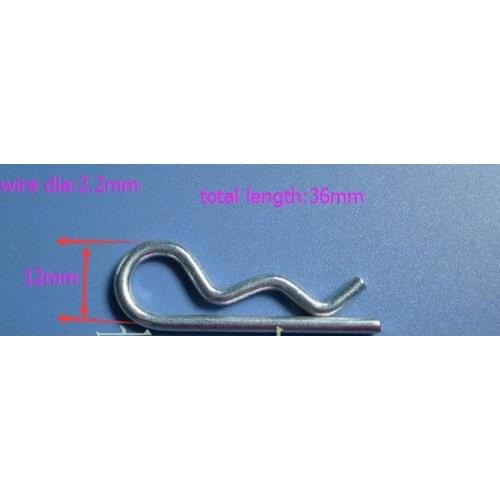 Customized springs steel carbon steel spring cotter pin loaded contact pin 2.2 mm wire diameter