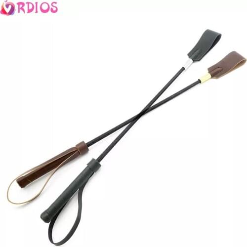 Sex Whip BDSM Bondage Ratton Whips Erotic Slave Spanking Leather Horse Whip Paddle Roleplay Flogger Sex Toys For Women SM Games