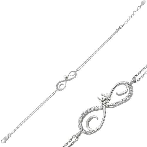 Silverlina Silver Infinite Love Women Bracelet