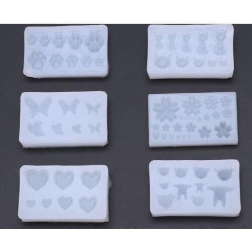 Silicone Mold DIY Crystal Jewelry Making Tool Nail Beauty Epoxy Resin Cute Bear