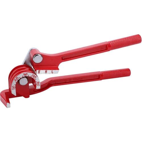 Aluminum Alloy Tube Bender 180 Degree 3-Slot Handheld Copper Aluminum Tube Manual Bending Elbow Tool