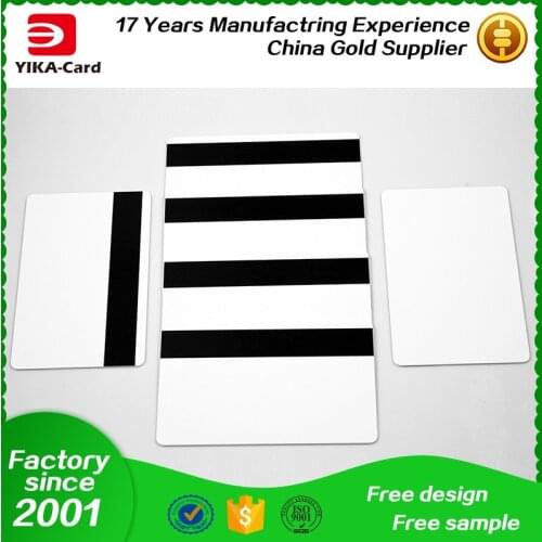 100pcs blank CR80 ISO PVC Credit Card LoCo 1-3 Magnetic Stripe PVC Card
