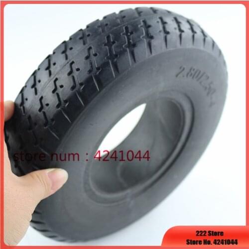 2.80/2.50-4 Without Inner Tube Tyre Solid tire 9 Inch Solid Tyre for Electric Scooter Trolley Trailer and Wheelchair
