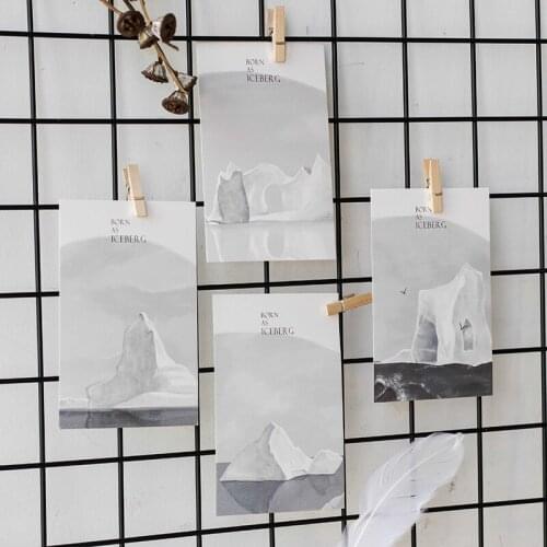 30pcs Icebergs wisdom multi-use Scrapbooking party invitation DIY Decoration gift card message card postcard