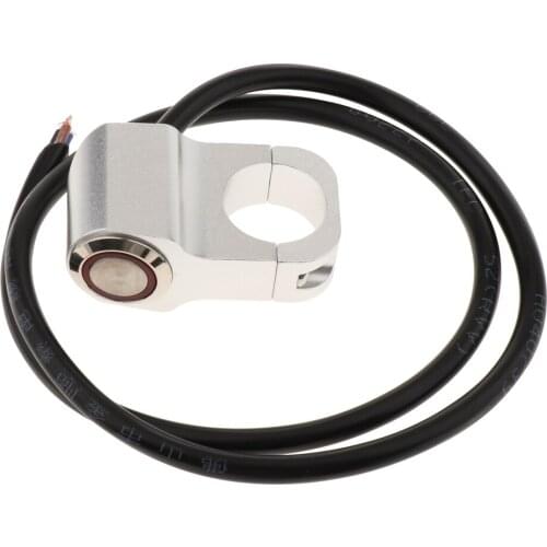 7/8" Motorcycle Handlebar Headlight Fog Light Switch Stainless Steel