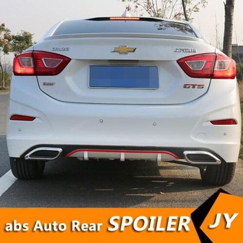 For Chevrolet Cruze ABS Rear Bumper Diffuser Bumpers Protector For 2017-2018 Cruze Body kit bumper rear lip rear spoiler