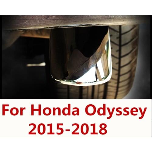 For Honda Odyssey 2015-2018 Car Auto Exhaust Muffler Tip Stainless Steel Pipe Chrome Trim Modified Car Rear Tail Throat Liner