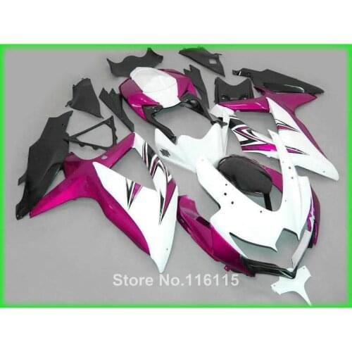 Fairing kit for SUZUKI K8 K9 GSXR 600 700 2008 2009 2010 white purple black GSXR600 GSXR750 08 09 10 fairings HS97