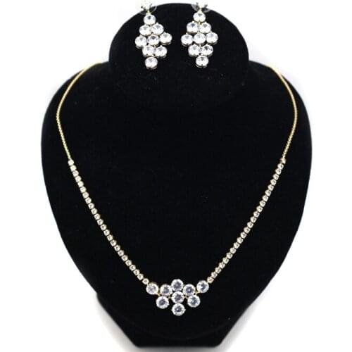 MADALENA SARARA Fashion Luxury Womens Jewelry Set AAA Cubic Zirconia Bracelet Necklace Set Queen Style