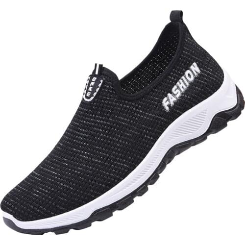 2021 New Mesh Mens Sports Shoes Lazy Casual Breathable Mens Shoes Fashion Running Outdoor Shoes Men Sneakers Shoes