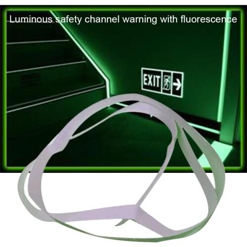 New Furniture Decoration Luminous Wall Sticker Exit Passageway Warning Fluorescent Stripe Sticker Home Decoration
