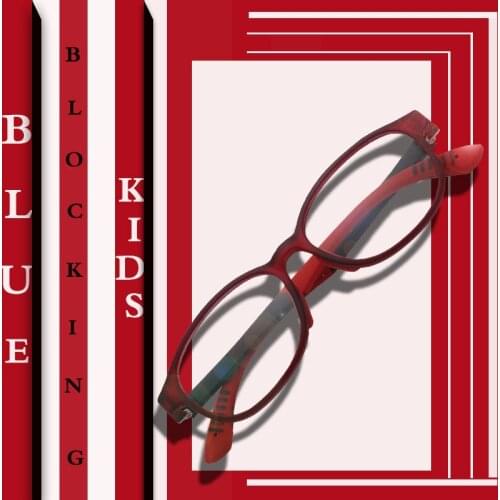 2020 Blue Light Glasses Children Blocking Computer Eyeglasses Kids Girls Transparent TR90 Soft Silicone Frame UV400