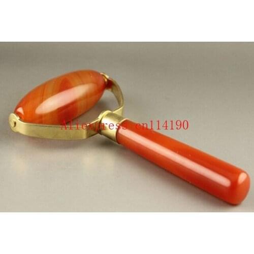 Wholesale 20 pcs/lot jade Facial massager Beauty Roller massage stick