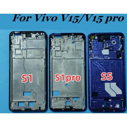 Original For VIVO V15 V15 PRO Middle Frame Plate Housing Bezel Faceplate Bezel LCD Supporting Front Frame Repair for v15 v15pro