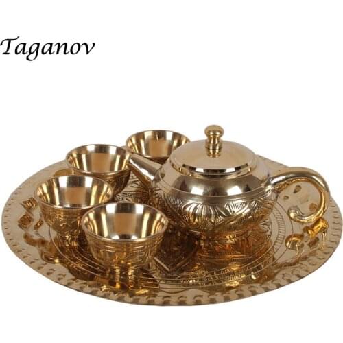 Gifts Mini Six-piece Set Teaware Office travel tea set japanese kung fu gaiwan puer chinese tea-set Retro 4 teacups teapot tray