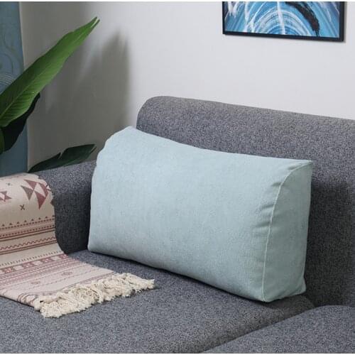 Pillowcase 90x30x17 Customized Sofa Back Cushion Cover Thick Seat Pad Cover Blue Gray Washable Pillow Case Living room