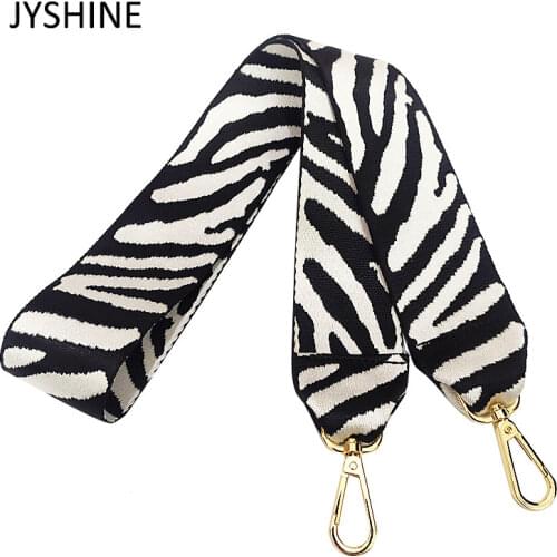 New Color Zebra Pattern Shoulder Strap Bag Replacement Wide Shoulder Strap One Shoulder Messenger Non-adjustable Tote Bag Strap