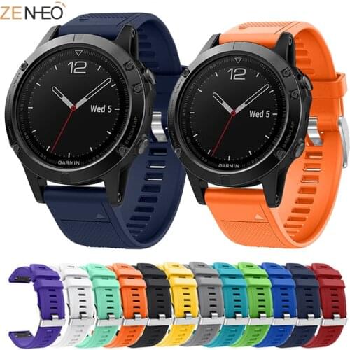 22MM Watchband Strap for Garmin Fenix 5/5 Plus Watch Quick Release Silicone Easy fit Wrist Strap for Garmin Fenix 6 pro Bracelet