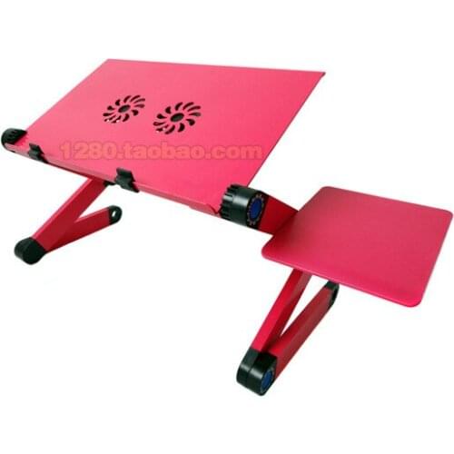 Adjustable Aluminum Laptop Desk Ergonomic Computer Desk Portable TV Bed Lapdesk Tray PC Table Stand Notebook Table Desk Stand