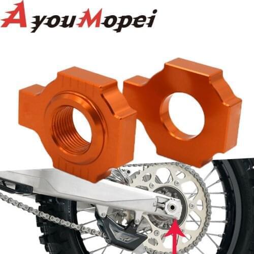 Rear Axle Chain Adjuster Slider For KTM 660 640 LC4 ENDURO SUPERMOTO ADVENTURE R RALLYE FACTORY SMC Regulator Tension Fastener