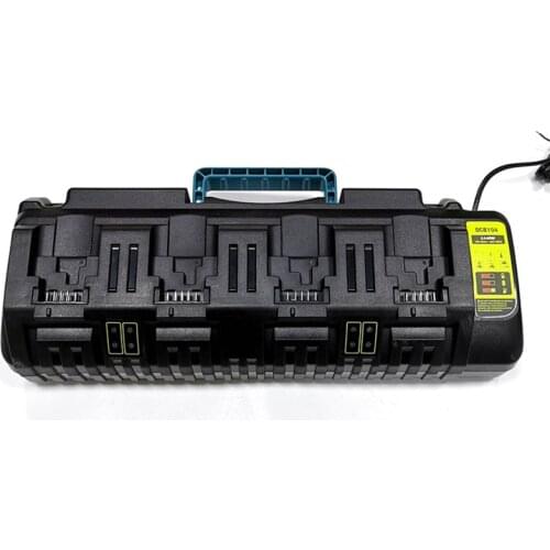 Newest 4 port charging postion with Dual USB Port DCB104 Li-ion Battery charger For DeWalt 12V 14.4V 18V 20V DCB200 DCB201