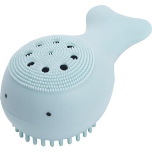 1pcs Silicone Face Cleansing Brush Cute Soft Facial Deep Cleaning Brush Face Washing Brush Skin Care Makeup Tool Double Side